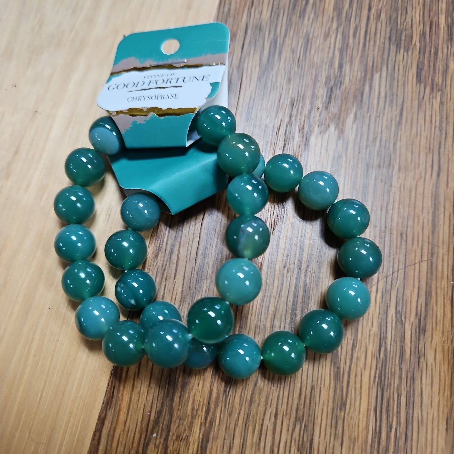 Green Aventurine - Bead Bracelet - 12 mm