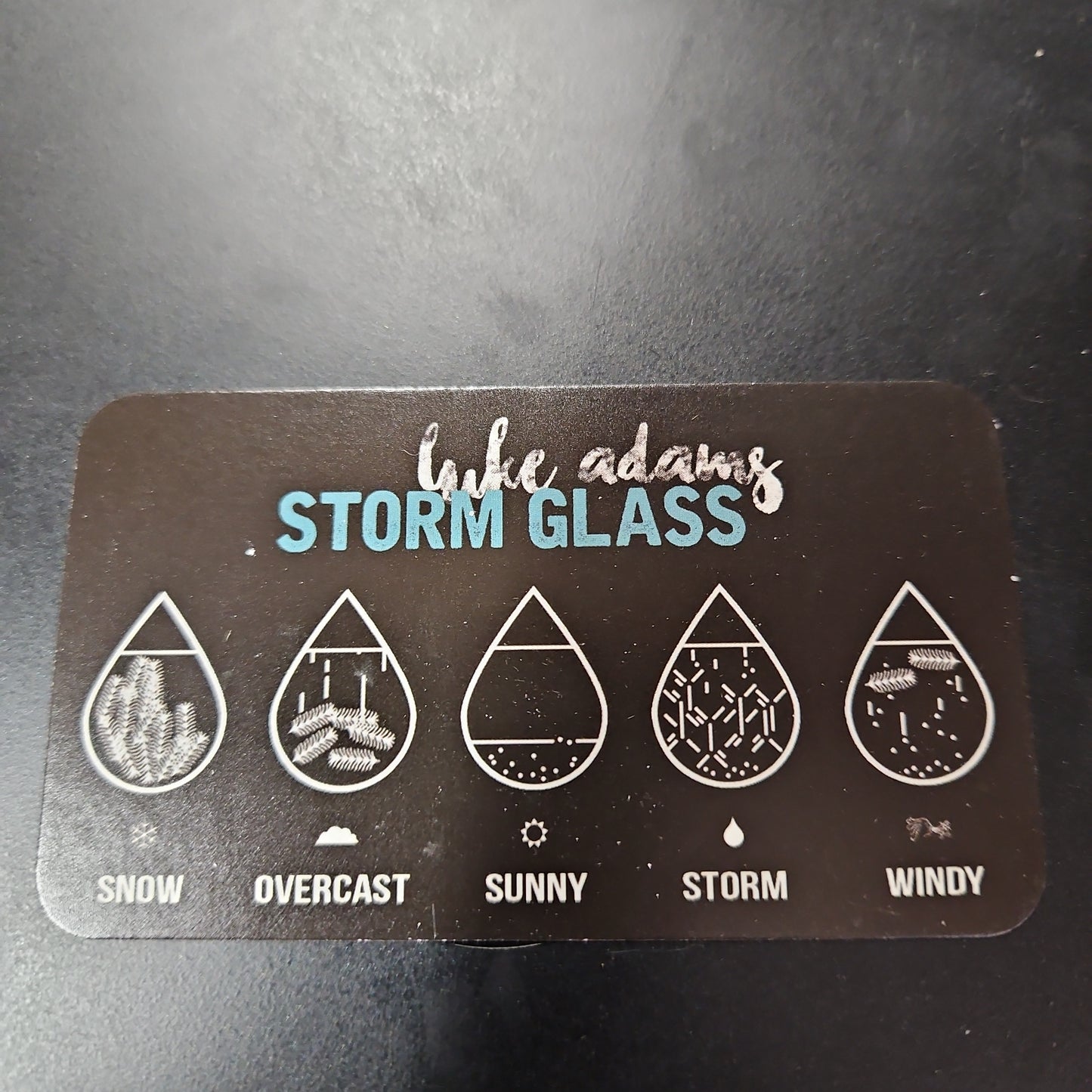 Large Tear Drop Storm Glass