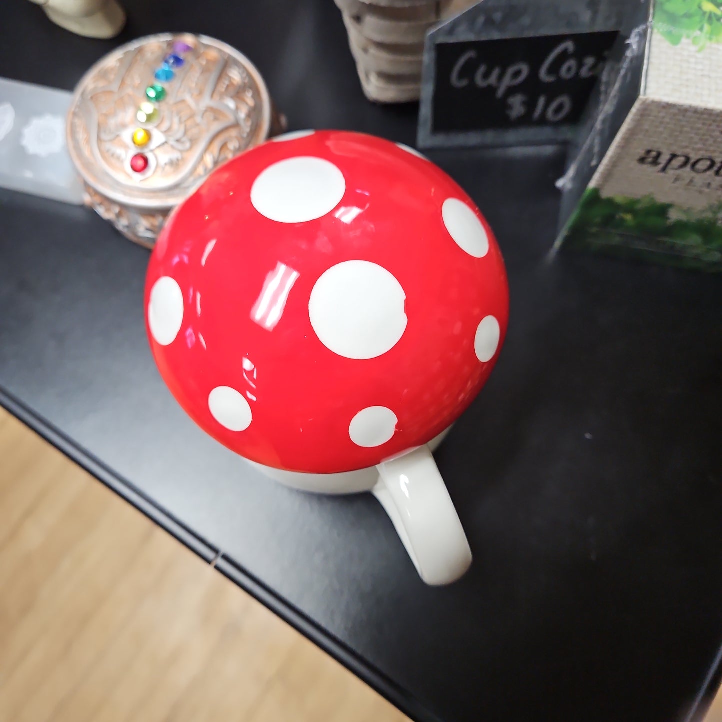 Ceramic Mushroom Mug With Removeable Lid