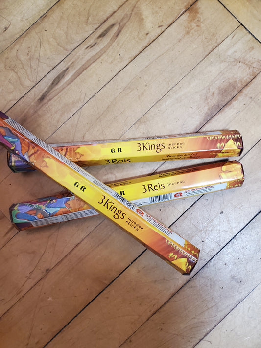 GR Three Kings Incense Sticks - 20 Pack ( 3 Rois 3 Reis )