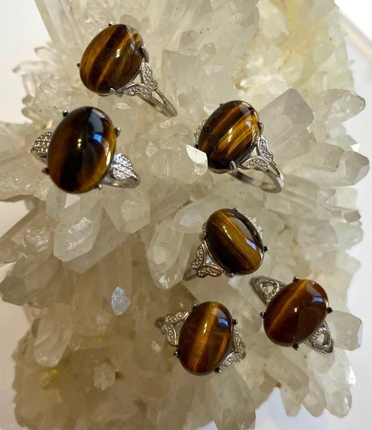 Tiger Eye Gemstone Ring