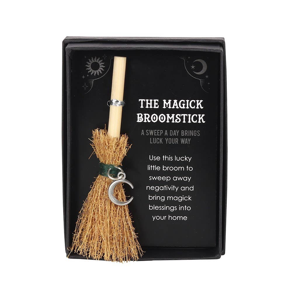 Mini Magick Broom - Crescent Moon