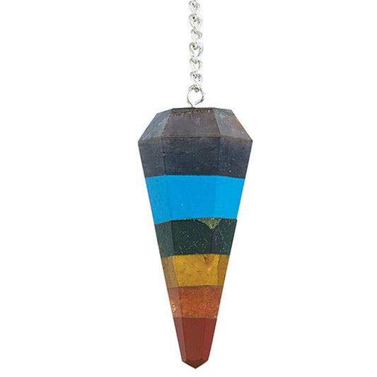 Seven Chakra Gemstone Pendulum