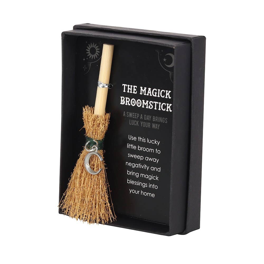 Mini Magick Broom - Crescent Moon