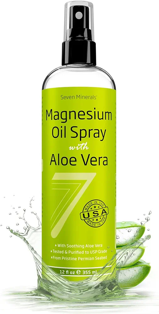Seven Minerals, Magnesium Oil Spray with Aloe Vera