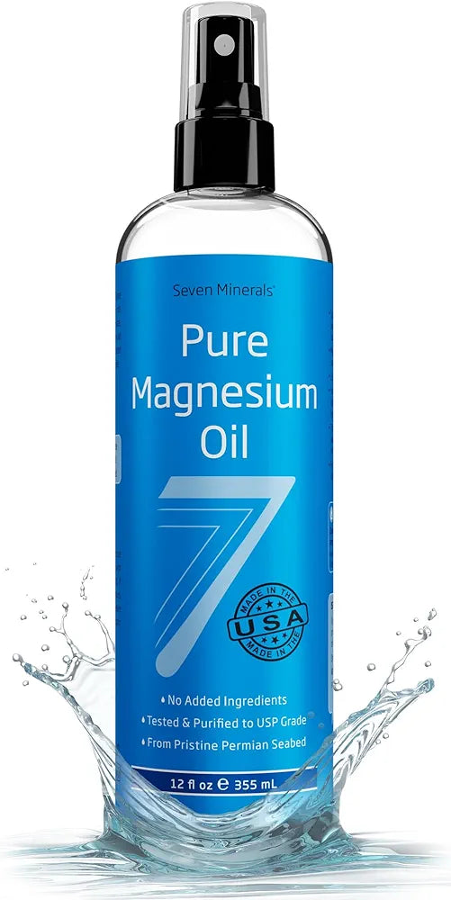 Seven Minerals, Magnesium Oil Spray, 4oz and 8oz