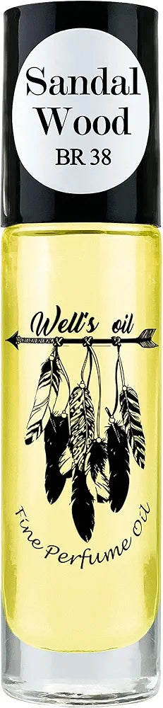 Well's Oil Prefume Roller - Sandalwood