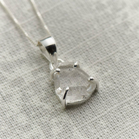 Herkimer Diamond Pendant Sterling Silver