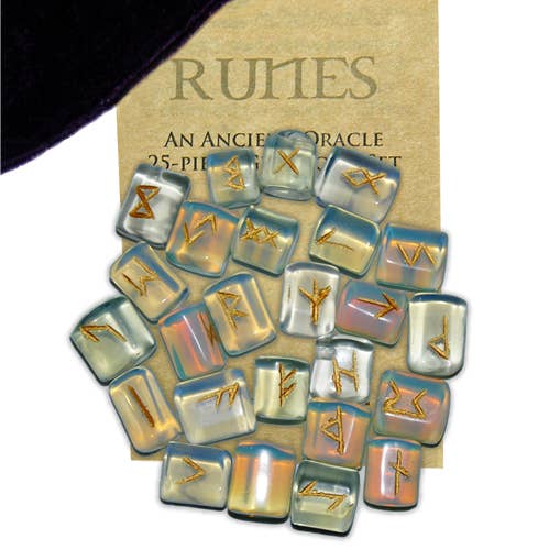 Opalite Gemstone Runes - Starlinks Gifts