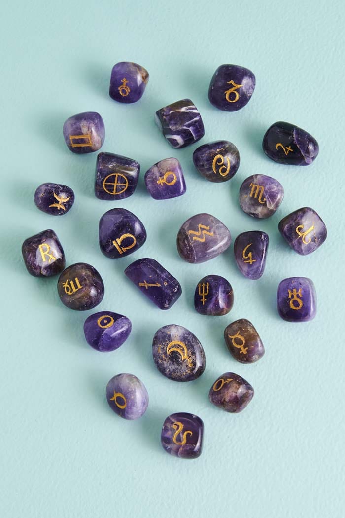 Amethyst Astrology Casting Stone Set