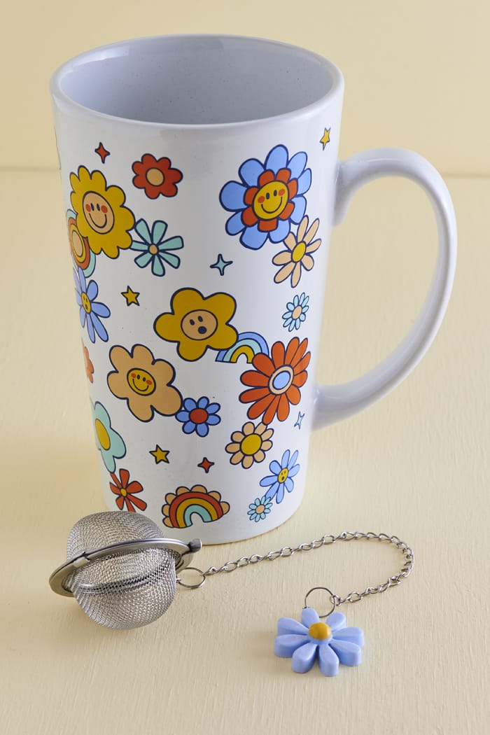 Flower Mug Infuser Gift Box Set