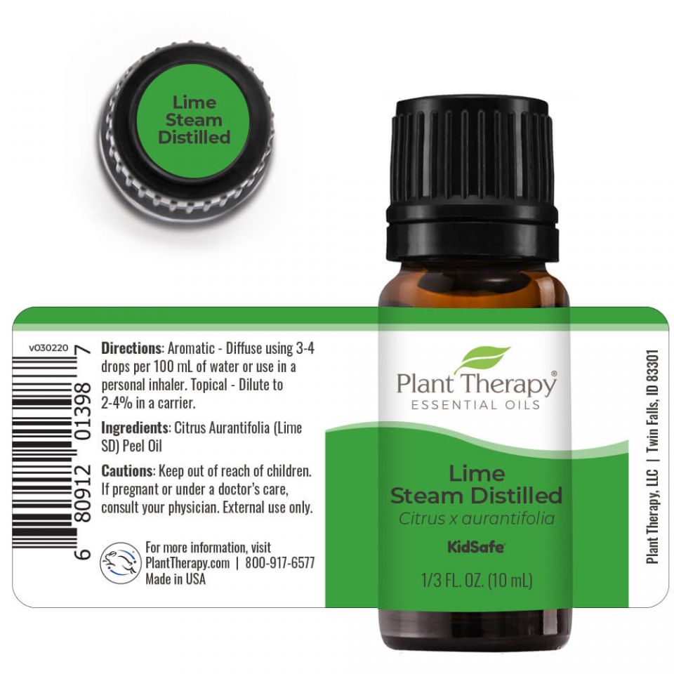 Lime Steam Distilled Essential Oil 10 Ml

 ( Kidsafe )