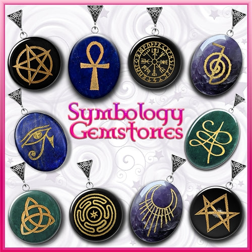 Vegvisir on Obsidian for Deep Power - Symbology Gemstones Collection