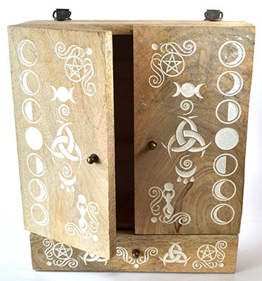 Moon Phases Hanging Cabinet 11 1/2"x 9 3/4"x 2 1/2"