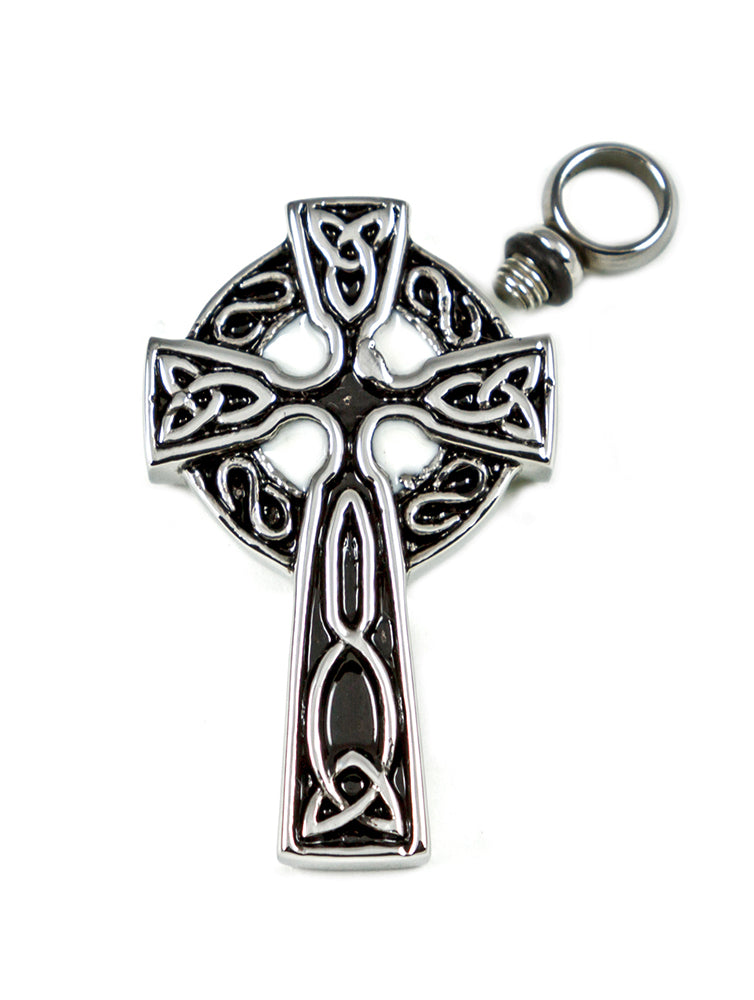 Stainless Steel Celtic Cross Love Vial