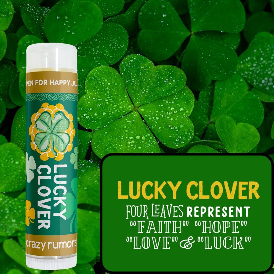 LUCKY CLOVER - HAPPY JUJU LIP BALM  (100% NATURAL + VEGAN)