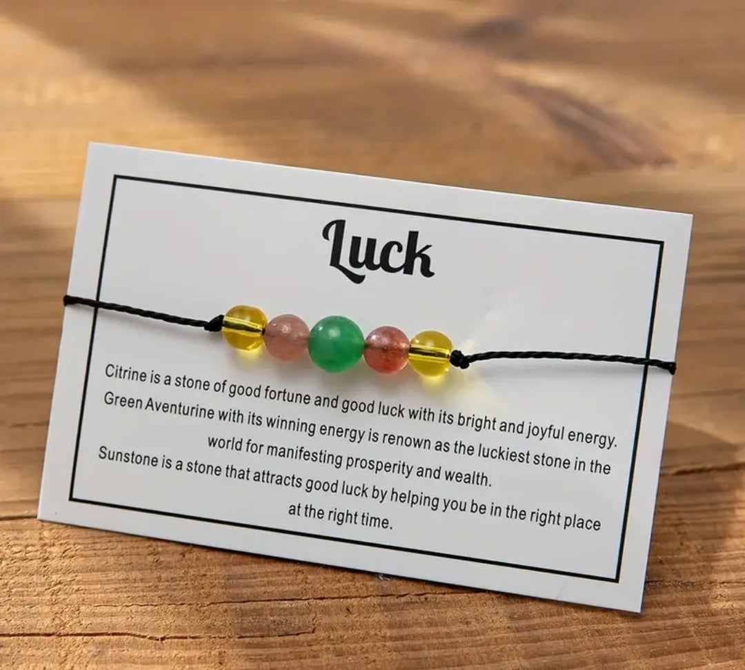 Luck Intention Gemstone Bracelet