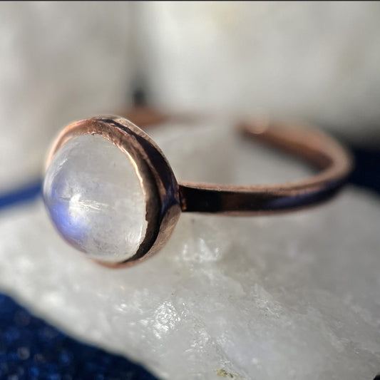 Moonstone Rose Gold Ring