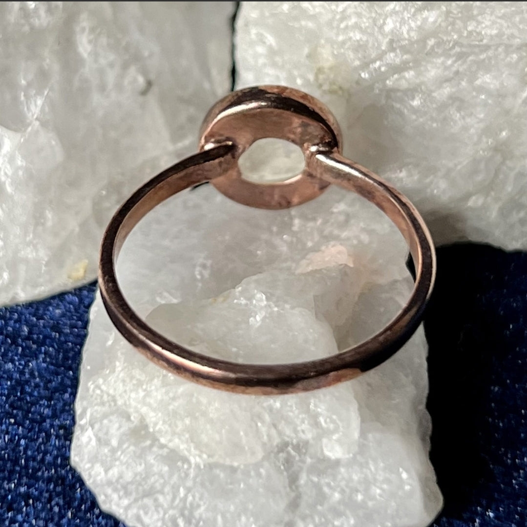 Moonstone Rose Gold Ring