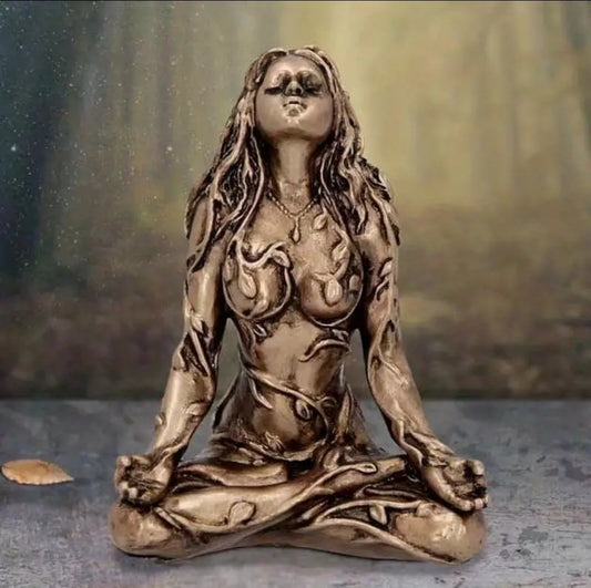 Golden Mother Earth Statue