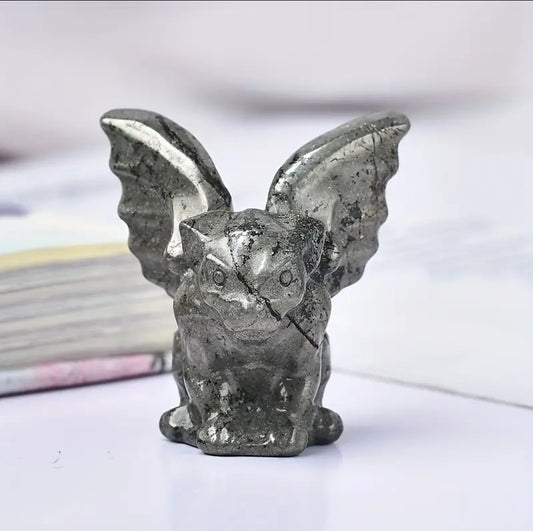 Mini Carved Crystal Gargoyle - Various