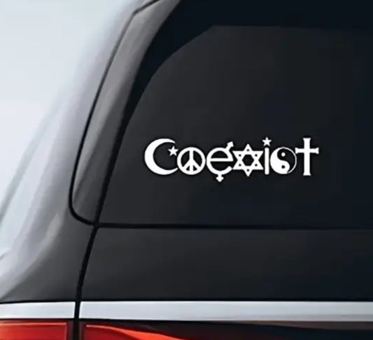 Coexist Vinyl Sticker / Car Decal