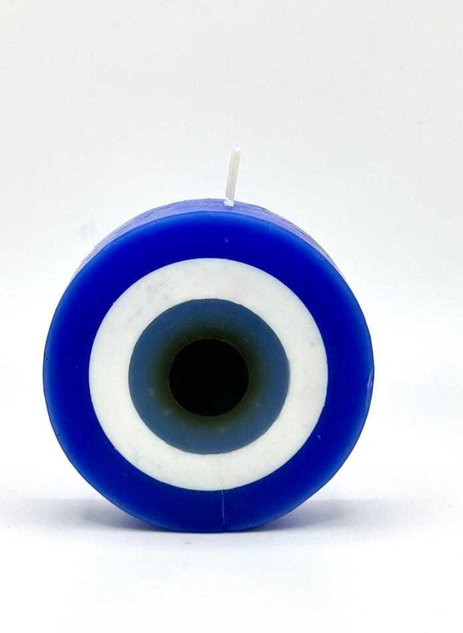 Evil Eye Candle, 4" Round