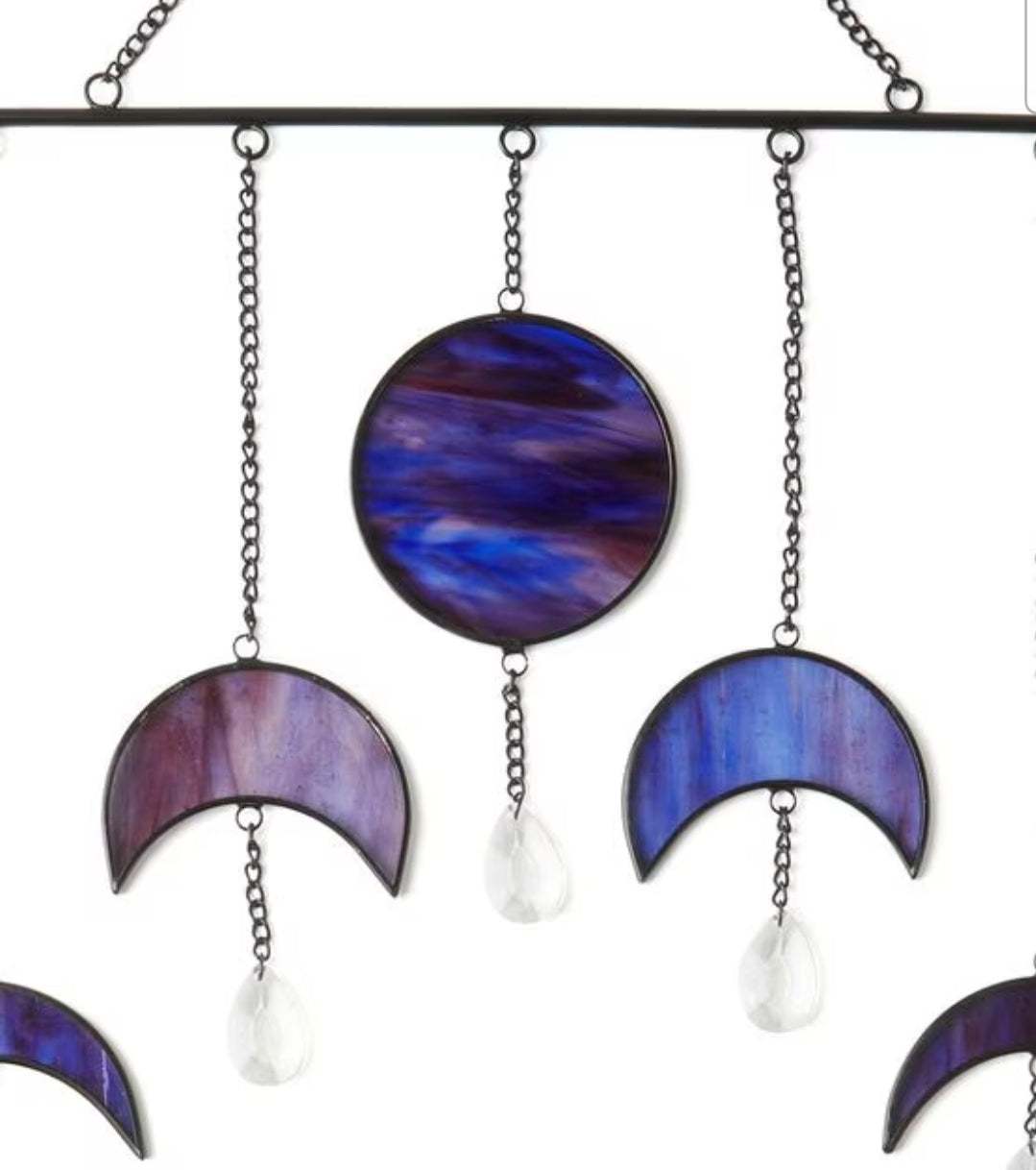 Moon Eclipse Dangle Stainglass Sun Catcher