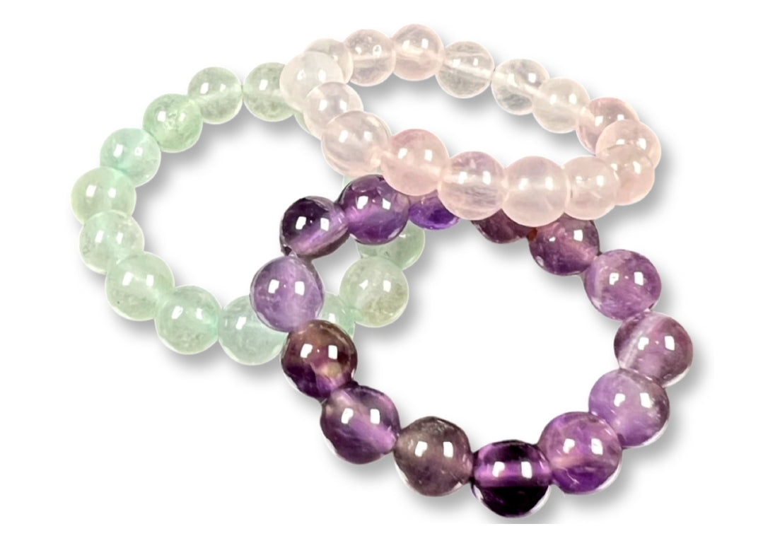 Crystal Stackable Bead Stretch Rings - Various