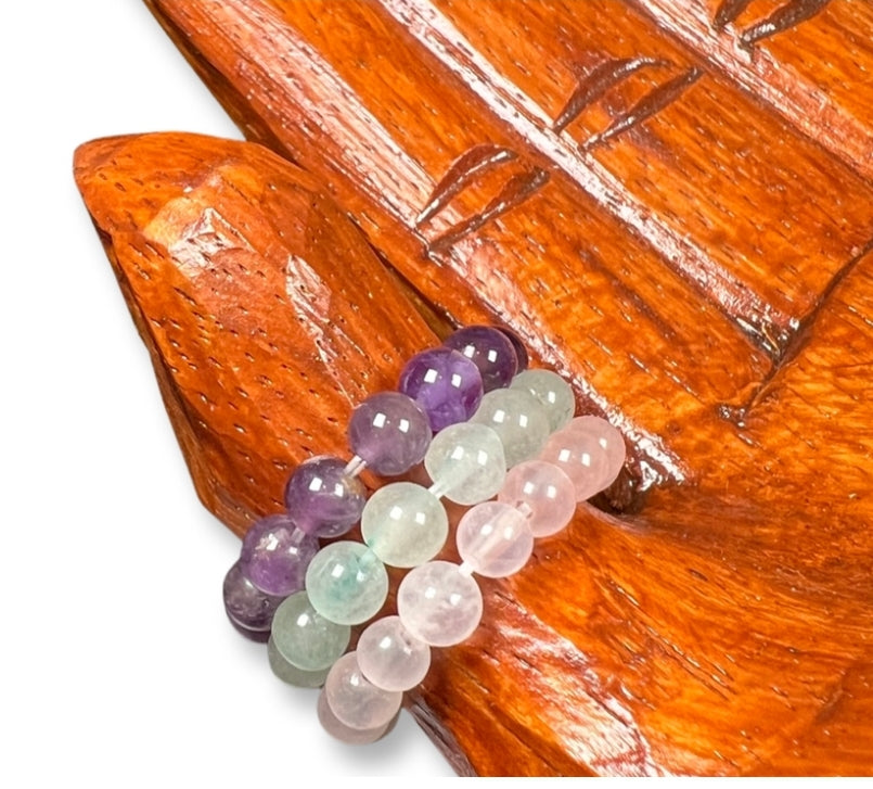 Crystal Stackable Bead Stretch Rings - Various