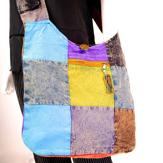 Patchwork Unisex Messenger Bag / Purse