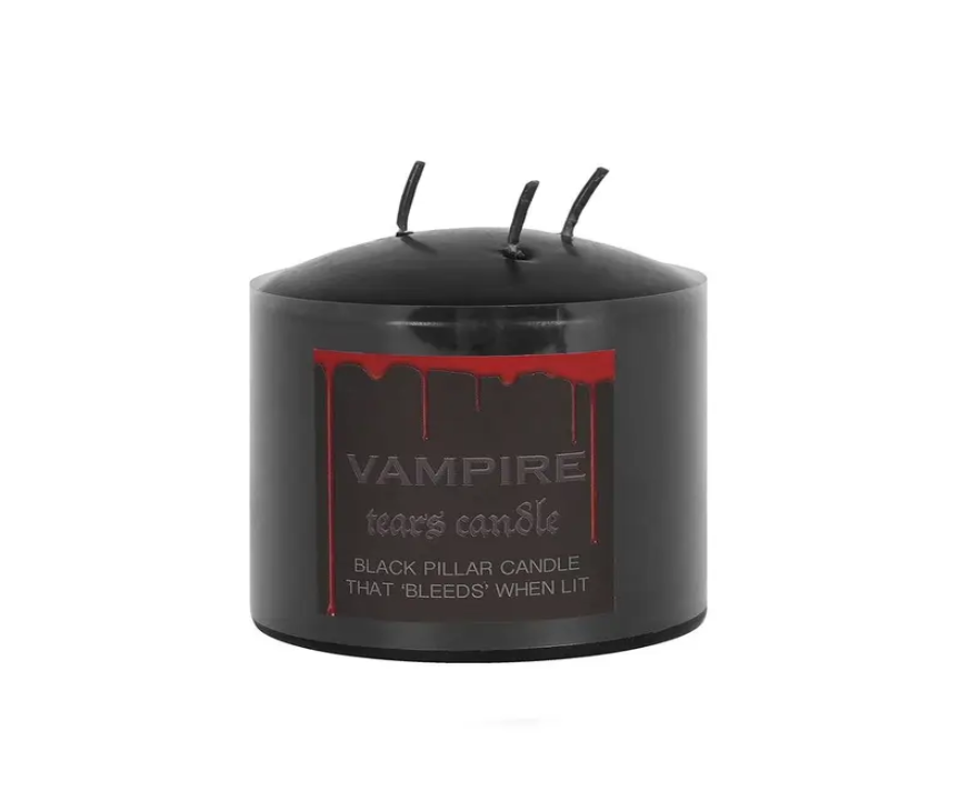 Small Vampire Tear Pillar Candle 7.5cm