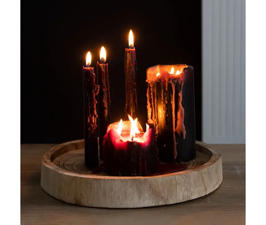 Small Vampire Tear Pillar Candle 7.5cm