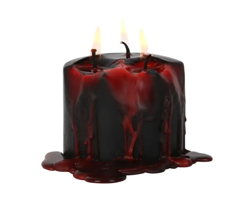 Small Vampire Tear Pillar Candle 7.5cm