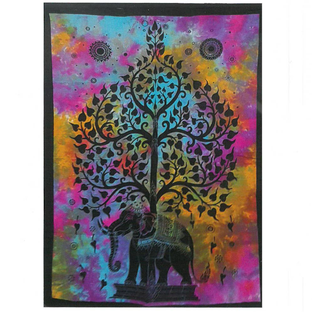 Indian Cotton Tapestry - Elephant