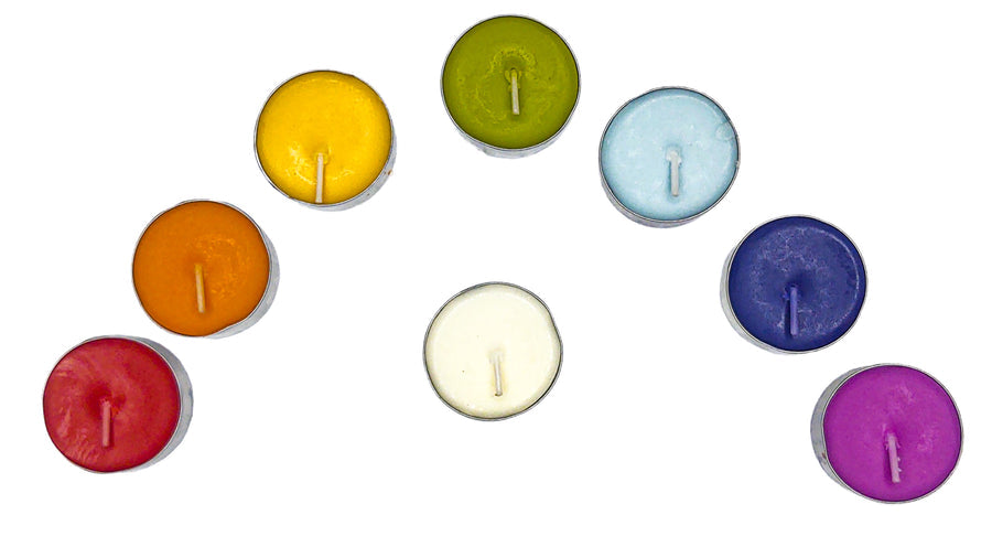 Chakra Scented Tealight Candles - 2 Sets of 8 Colors and Scents