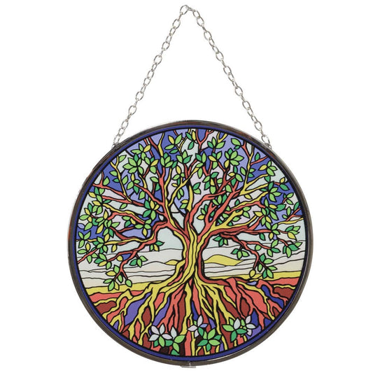 Tree of Life Glass Suncatcher 6"