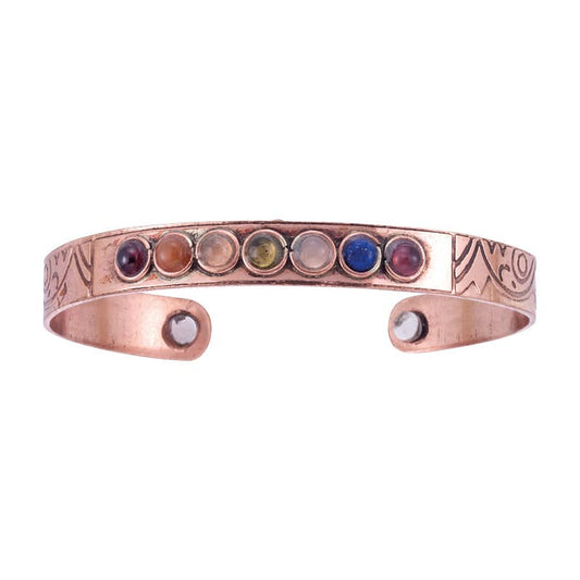 Seven Chakra Magnetic Copper Bracelet