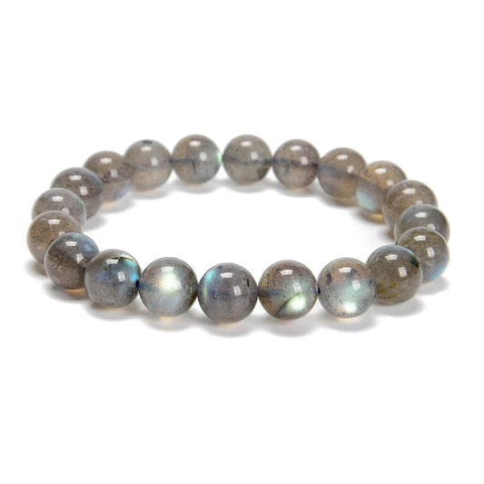 Grey Labradorite - Bead Bracelet 8 mm