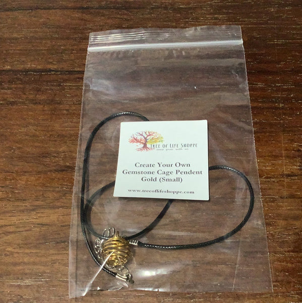 Create Your Gemstone Cage Pendant Necklace - Various