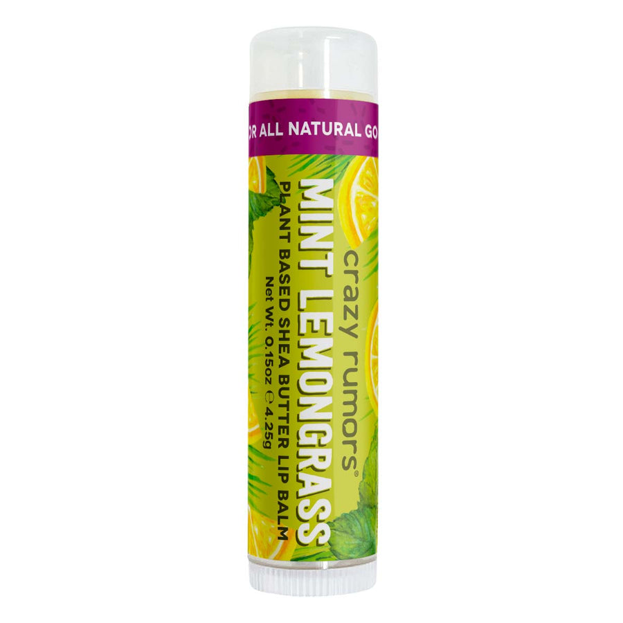 Mint Lemongrass Lip Balm (100% NATURAL + VEGAN)