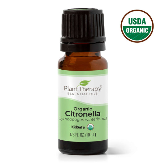 Citronella Essential Oil 10ml Organic ( Kidsafe )