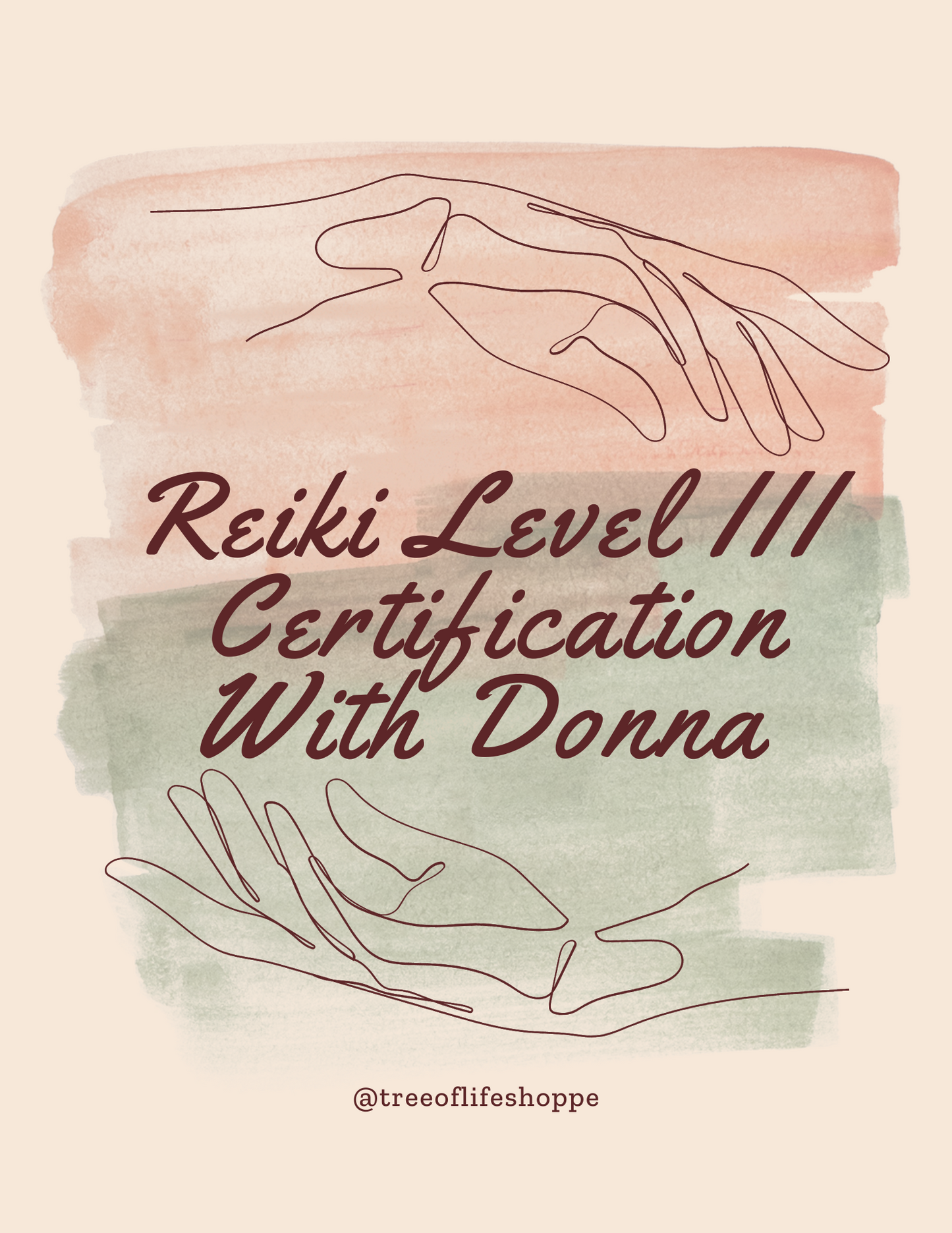 Class Regsitration - Reiki Level III with Donna April 7th 2024 1Pm
