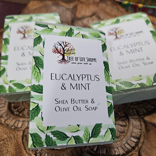 Eucalyptus & Mint Soap - Shea Butter & Olive Oil Soap