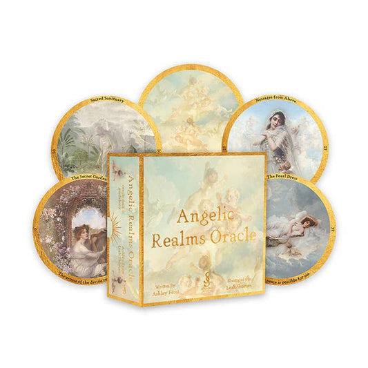 Angelic Realms Oracle: 40 Round Cards & 94-Page Guidebook