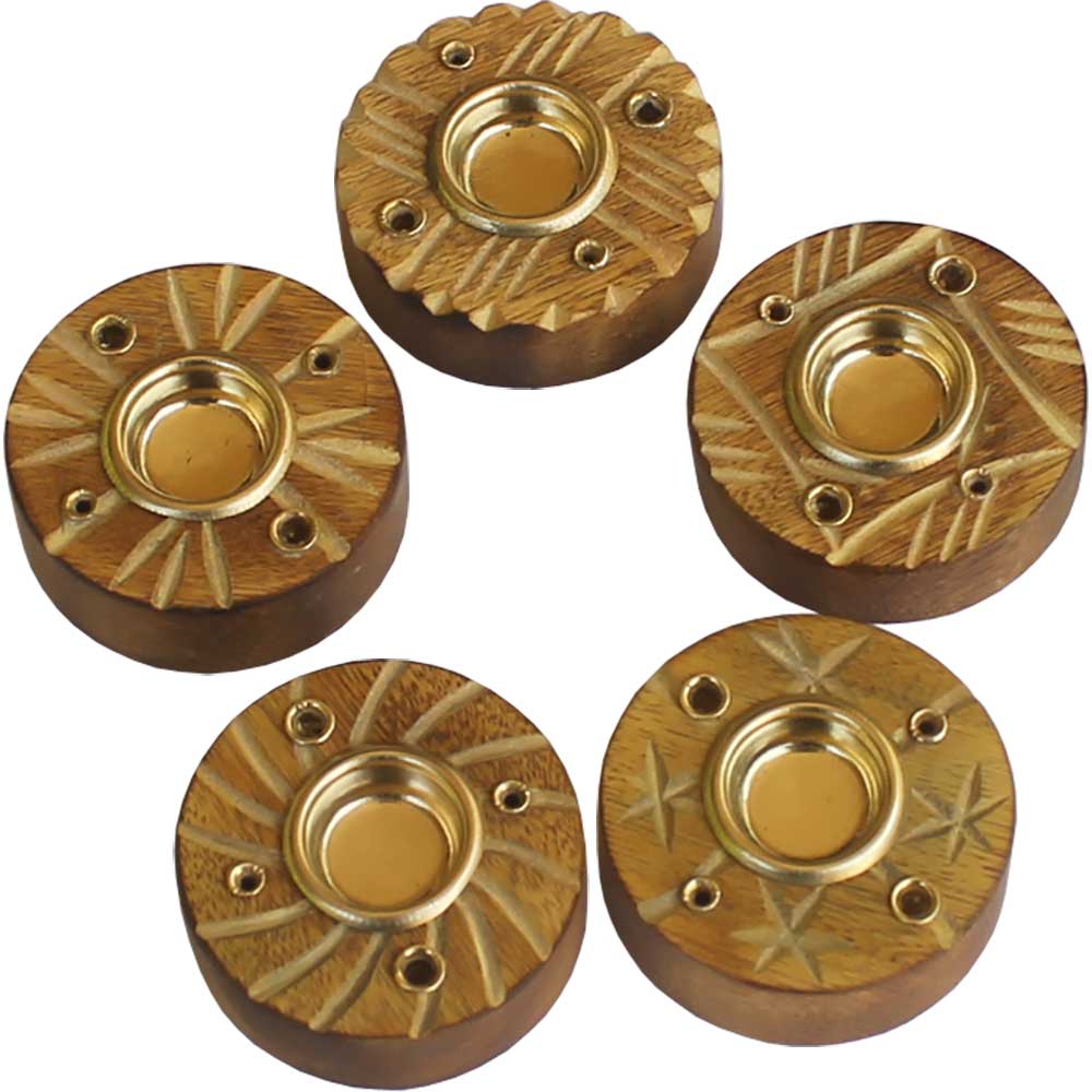 Wood Incense Holder Cone & Sticks