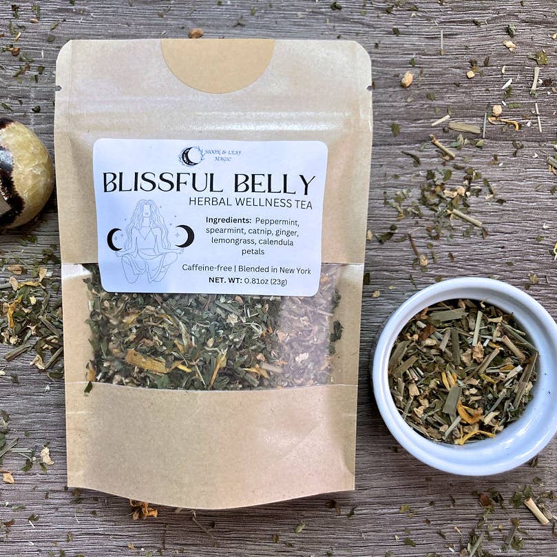 Blissful Belly Herbal Tea w/ Mint, Ginger, Lemongrass