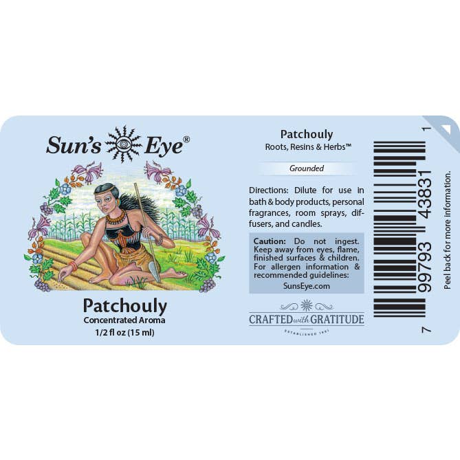 Patchouly Oil, 1/2 fl oz