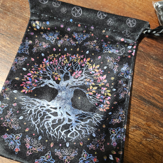 Tarot / Oracle Deck Bag - Tree of Life Blue