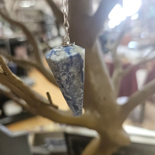 Six Sided Gemstone Pendulums - Sodalite